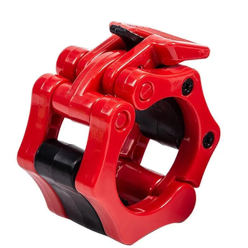 50mm Barbell Clamp Collar Clip Olympic Weightlifting Lift Spring Lock - Black