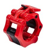 50mm Barbell Clamp Collar Clip Olympic Weightlifting Lift Spring Lock - Black - Low Angle