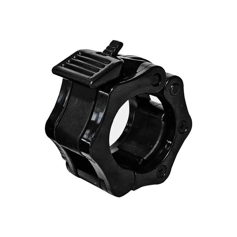 50mm Barbell Clamp Collar Clip Olympic Weightlifting Lift Spring Lock - Black