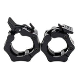 50mm Barbell Clamp Collar Clip Olympic Weightlifting Lift Spring Lock - Black - Extra Image