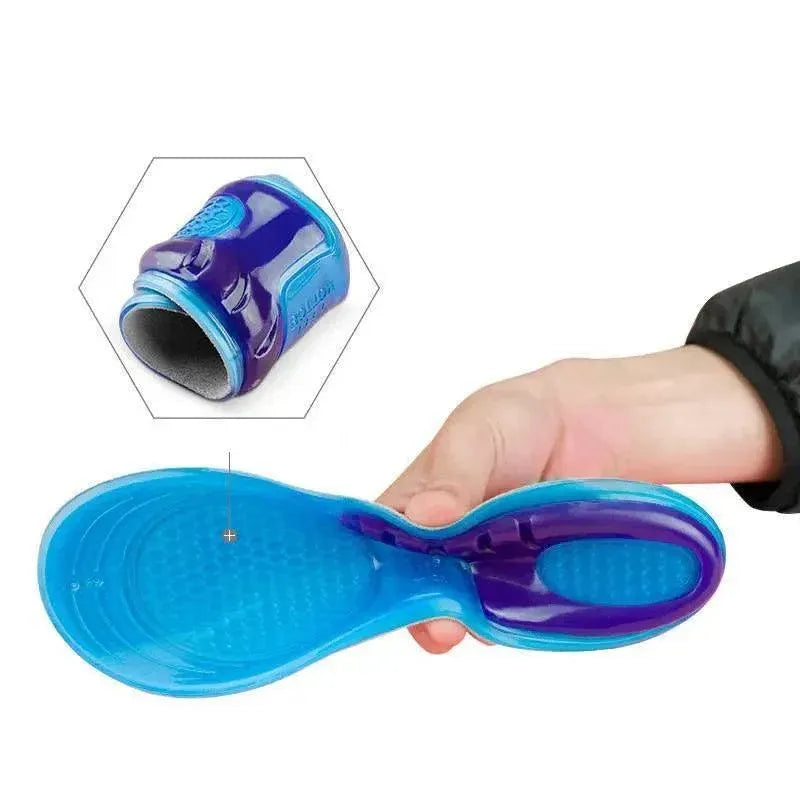 Comfort Gel Insoles with Arch Support for Flat Feet and Everyday Footwear - 1 Pair 35-38(24.5CM)