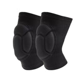 Aolikes Knee Pad Crashproof Antislip Brace Leg Sleeve Guard Protector Support - Black*1 Pair - Rear View