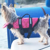 Dog Life Jacket Pet Safety Vest Swimming Boating Float Aid Buoyancy Lifesaver Red - M