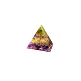 Amethyst Crystal Sphere Orgonite Pyramidamp Obsidians - Purple(50mmx50mm) - Low Angle