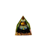 Amethyst Crystal Sphere Orgonite Pyramidamp Obsidians - Black Purple(60mmx60mm)