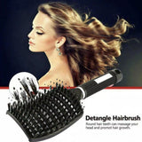 Detangle Nylon Boar Bristle Brush Hairbrush Smooth Hair Head Scalp Massage Comb - Red *1 Unit - Extra Image