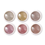 6 Colour Nail Mirror Effect Powder High Pigment Glitter Nail Art Dust Manicure A - 6PCS