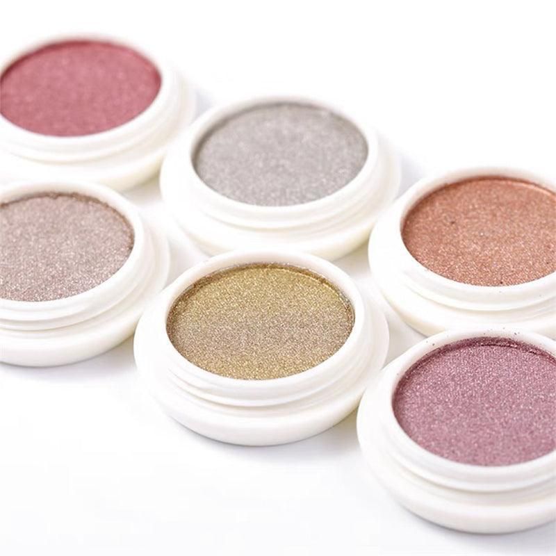 6 Colour Nail Mirror Effect Powder High Pigment Glitter Nail Art Dust Manicure A - 6PCS