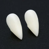 Cosplay Vampire Fangs Fake Teeth for Halloween Costume Party Dress Up 2PCS Prop Set - 17mm-1Piar - Close-Up Angle