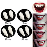 Cosplay Vampire Fangs Fake Teeth for Halloween Costume Party Dress Up 2PCS Prop Set - 17mm-1Piar - Extra Image