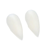 Cosplay Vampire Fangs Fake Teeth for Halloween Costume Party Dress Up 2PCS Prop Set - 19mm-1Piar - Front View