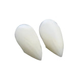Cosplay Vampire Fangs Fake Teeth for Halloween Costume Party Dress Up 2PCS Prop Set - 19mm-1Piar - Close-Up Angle