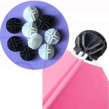 20PCS Wire Storage Cube Plastic Connectors Mesh Snap Plastic Push Grid - White - 45-Degree Angle