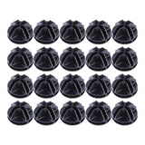 20PCS Wire Storage Cube Plastic Connectors Mesh Snap Plastic Push Grid - White - Rear View