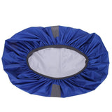 XS Outdoor Foldable Backpack WaterProof Rain Cover Rucksack Camping Travel Bag - Blue - Close-Up Angle