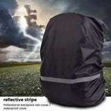 M Size Outdoor Foldable Backpack WaterProof Rain Cover Rucksack Camping Travel Bag - Green - Top-Down View