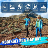 1x Neck Flap Cap Unisex Outdoor Sport Fishing Hat Sun Protection Wide Brim Cover - Purple