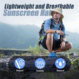 1x Neck Flap Cap Unisex Outdoor Sport Fishing Hat Sun Protection Wide Brim Cover - Purple