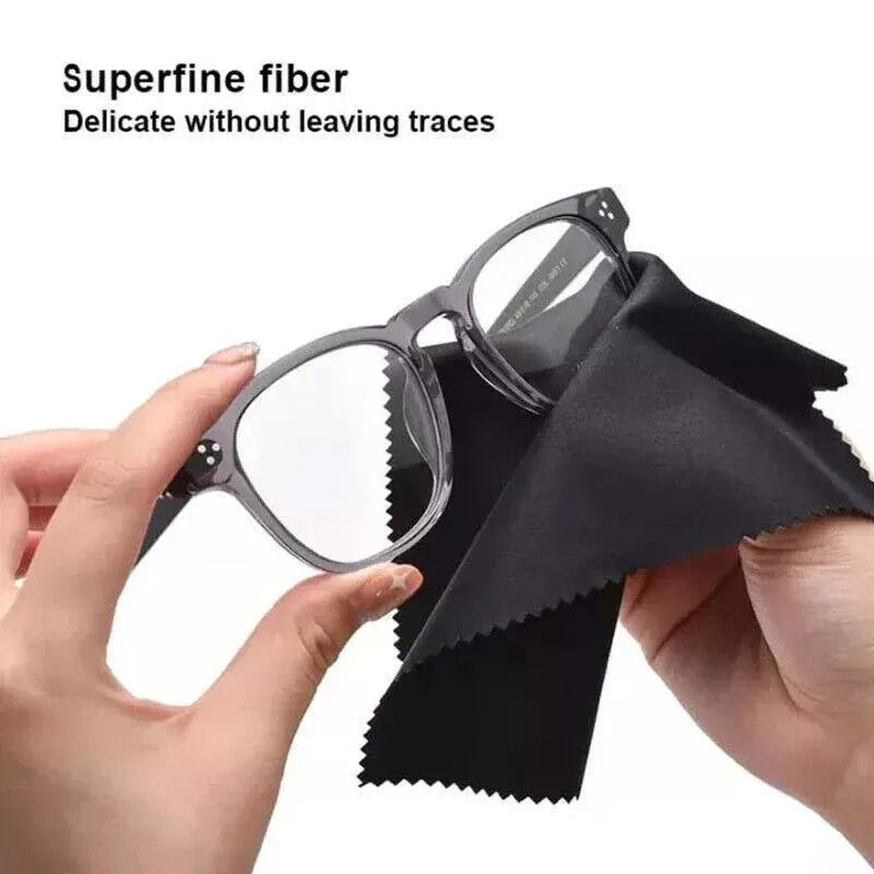 Microfiber Cleaning Cloth Camera Lens Eye Glasses Phone Screen Jewellery Wipes - 5PCS