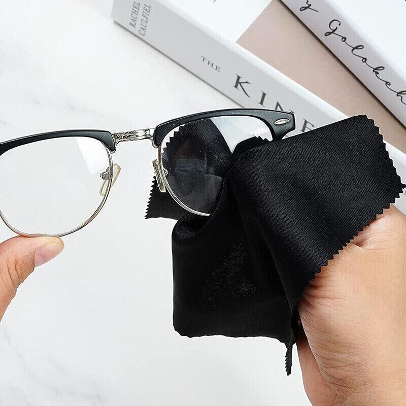 Microfiber Cleaning Cloth Camera Lens Eye Glasses Phone Screen Jewellery Wipes - 10PCS