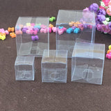 50 PVC Clear Transparent Macaron Square Cube Boxes For Wedding Favour Gift Candy - 70x70x70MM - Extra Image
