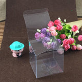 50 PVC Clear Transparent Macaron Square Cube Boxes For Wedding Favour Gift Candy - 70x70x70MM