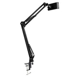 Clamp Long Arm Tablet Phone Holder Adjustable Mount for Bed Desk Use - Side View