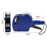 Tag Gun Labeller Kit With 6 Rolls Labels And 5 Inks Roller - Yellow - Side View