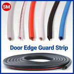 5m Car Door Edge Protector Strip Anti-Scratch Protection Rubber Trim Seal - Black