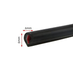 5m Car Door Edge Protector Strip Anti-Scratch Protection Rubber Trim Seal - Black