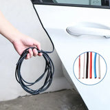 5m Car Door Edge Protector Strip Anti-Scratch Protection Rubber Trim Seal - White - Low Angle
