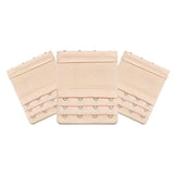 4 Hooks Underwear Extension Bra Buckle Bra Extender Hook Brassiere Strap - Beige - Side View