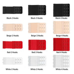 2 Hooks Underwear Extension Bra Buckle Bra Extender Hook Brassiere Strap - Red