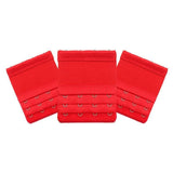 3 Hooks Underwear Extension Bra Buckle Bra Extender Hook Brassiere Strap - Red