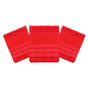 3 Hooks Underwear Extension Bra Buckle Bra Extender Hook Brassiere Strap - Red