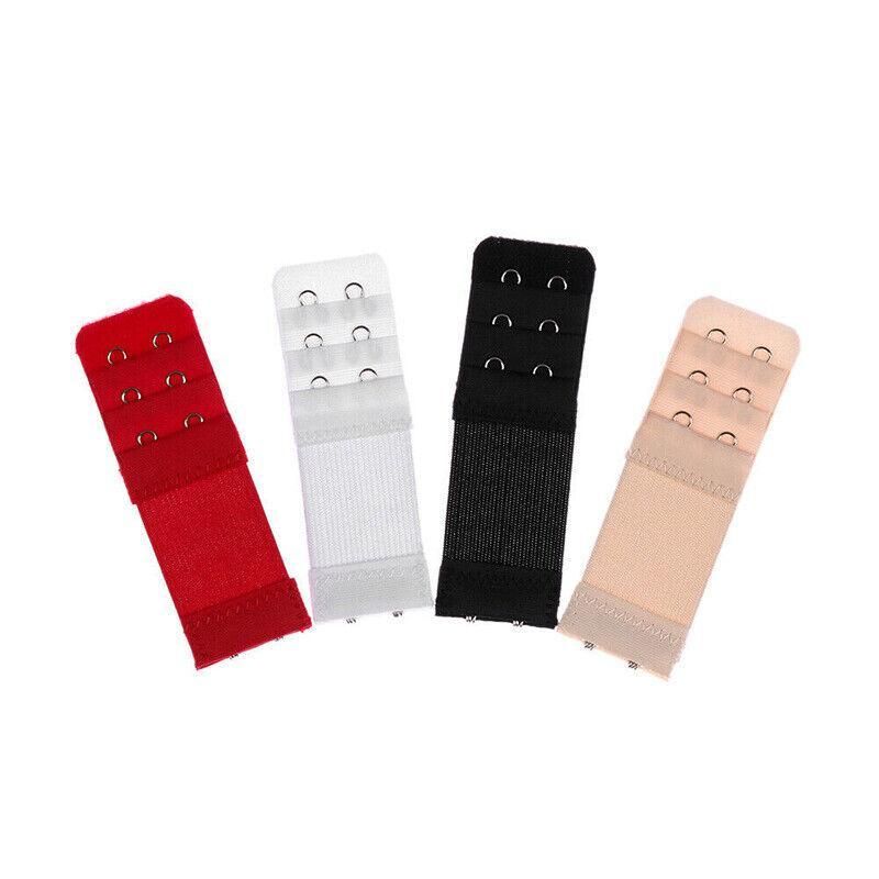 2 Hooks Underwear Extension Bra Buckle Bra Extender Hook Brassiere Strap - White