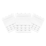 3 Hooks Underwear Extension Bra Buckle Bra Extender Hook Brassiere Strap - White