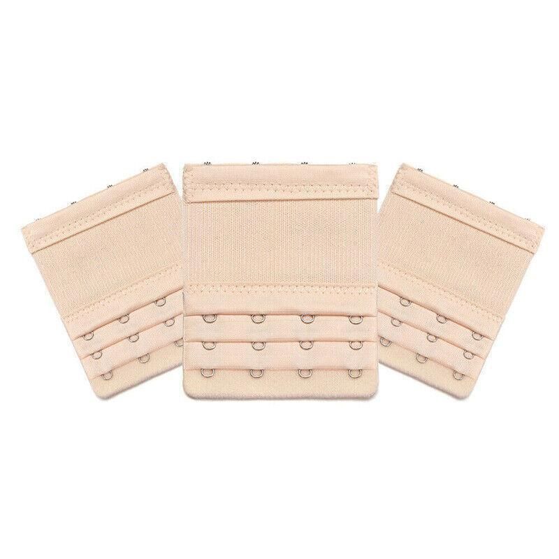4 Hooks Underwear Extension Bra Buckle Bra Extender Hook Brassiere Strap - White