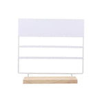 Earring Stand Display Rack 3-Tier Ear Stud Holder Jewelry Organizer 144 Holes - White