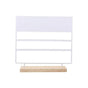 Earring Stand Display Rack 3-Tier Ear Stud Holder Jewelry Organizer 144 Holes - White