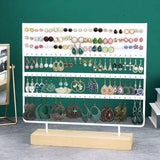 Earring Stand Display Rack 3-Tier Ear Stud Holder Jewelry Organizer 144 Holes - White - Extra Image