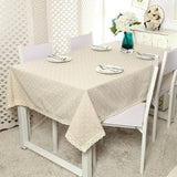 Floral Tablecloth with Lace Edge Cotton Linen Cover for Dining Table Square Rectangle - 140*200CM - Extra Image