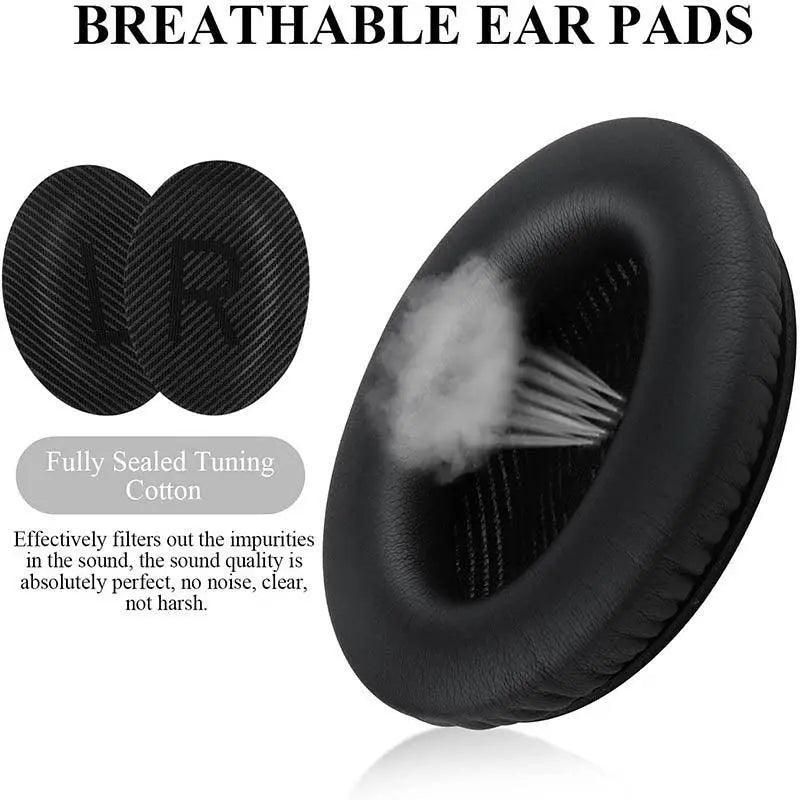 Replacement Ear Pads Cushions For Bose Quietcomfort 35 Qc35 Ii Qc25 Qc15 Ae2 - Gold-Black