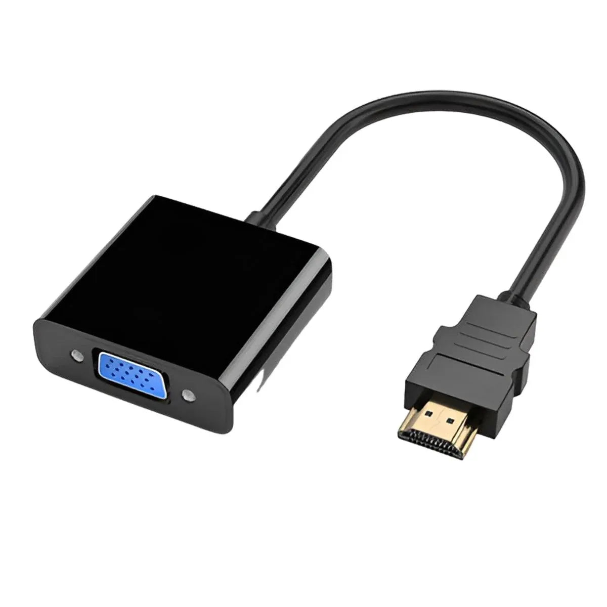Jasoz 1080P Hdmi Male To Vga Female Video Adapter Cable Converter Chipset - White