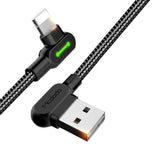 Mcdodo Fast Usb Cable Heavy Duty Charging Syn Charger Iphone 90 Degree Angle - 1.2m