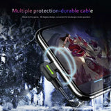 Mcdodo Fast Usb Cable Heavy Duty Charging Syn Charger Iphone 90 Degree Angle - 3m - Rear View