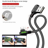 Mcdodo Fast Usb Cable Heavy Duty Charging Syn Charger Iphone 90 Degree Angle - 3m - Extra Image