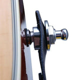 1PC Buttons Straplocks Bass Replacement Strap Locks Electric Acoustic Guitar - Gold - 45-Degree Angle