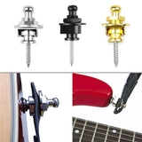 1PC Buttons Straplocks Bass Replacement Strap Locks Electric Acoustic Guitar - Gold
