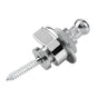 1PC Buttons Straplocks Bass Replacement Strap Locks Electric Acoustic Guitar - Silver